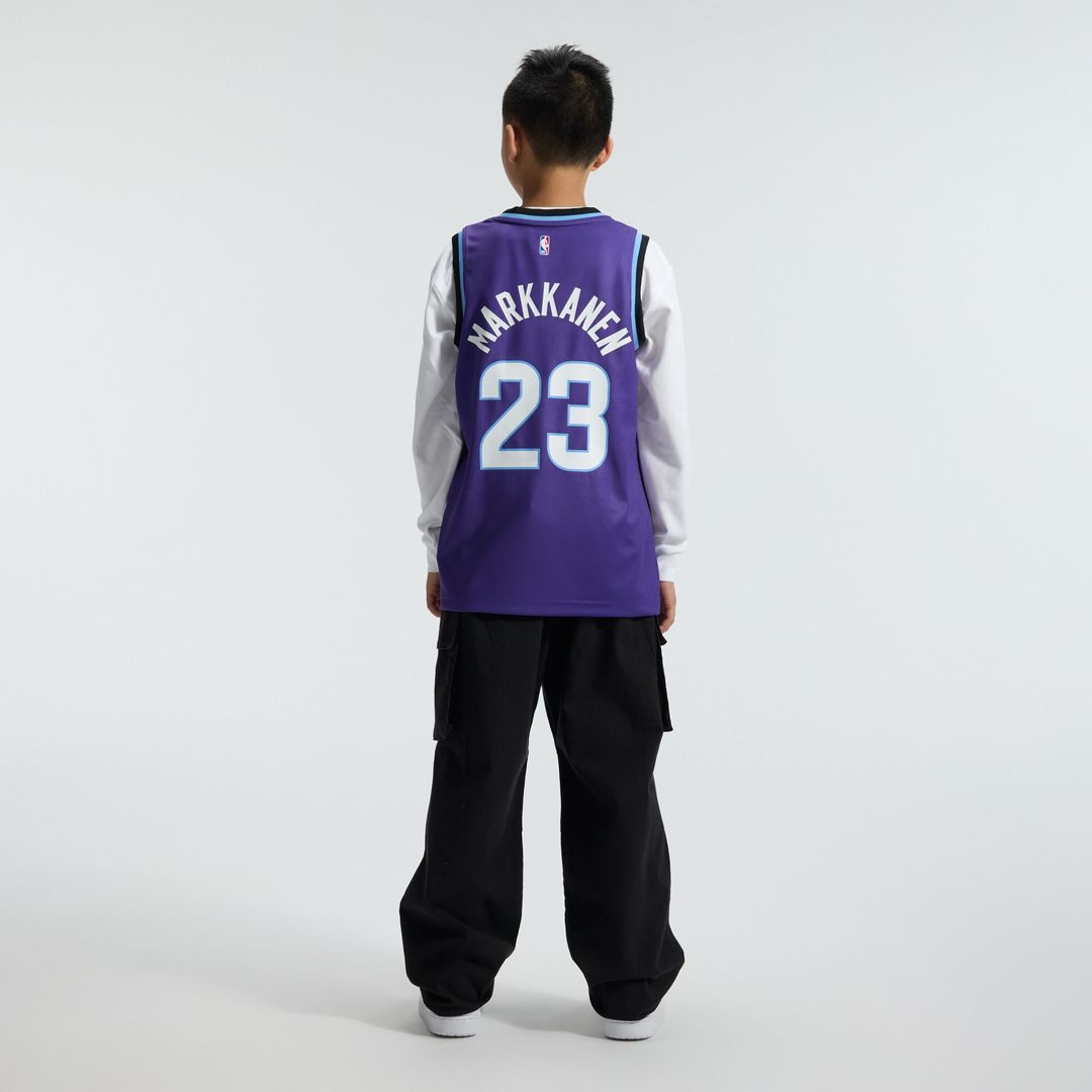 Utah Jazz Lauri Markkanen Fanatics Youth Fast Break Replica Jersey - Icon Edition - Purple