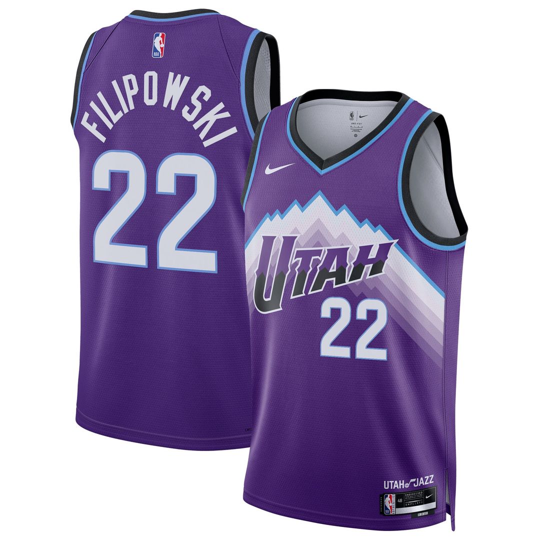 Utah Jazz Kyle Filipowski Nike Unisex Swingman Jersey - Icon Edition - Purple