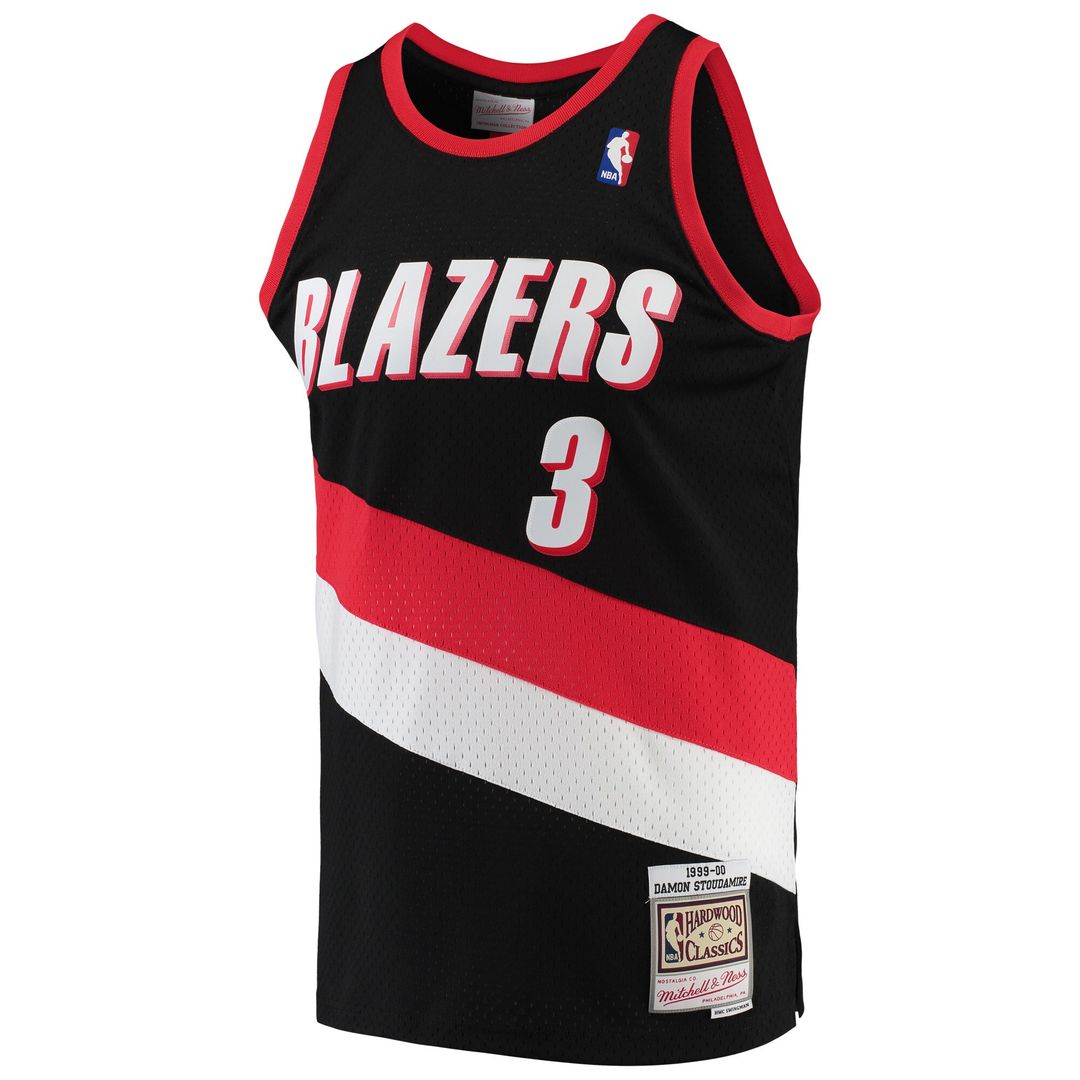 Portland Trail Blazers Damon Stoudamire Mitchell & Ness 1999/00 Hardwood Classics Swingman Jersey - Black
