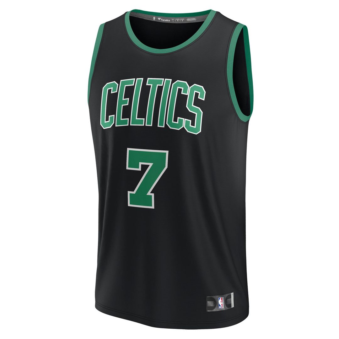 Boston Celtics Jaylen Brown Fanatics Youth Fast Break Replica Player Jersey - Statement Edition - Black