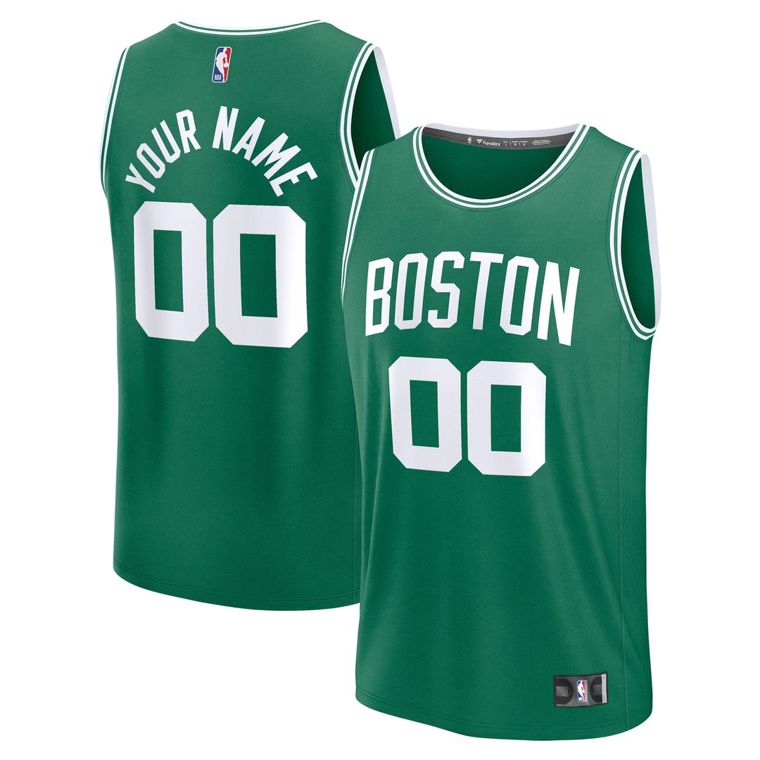 Boston Celtics Fanatics Fast Break Custom Jersey - Statement Edition - Black
