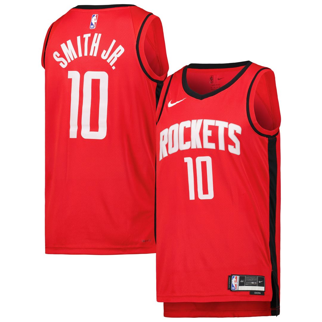 Houston Rockets Jabari Smith Jr. Nike Unisex Swingman Jersey - Icon Edition - Red