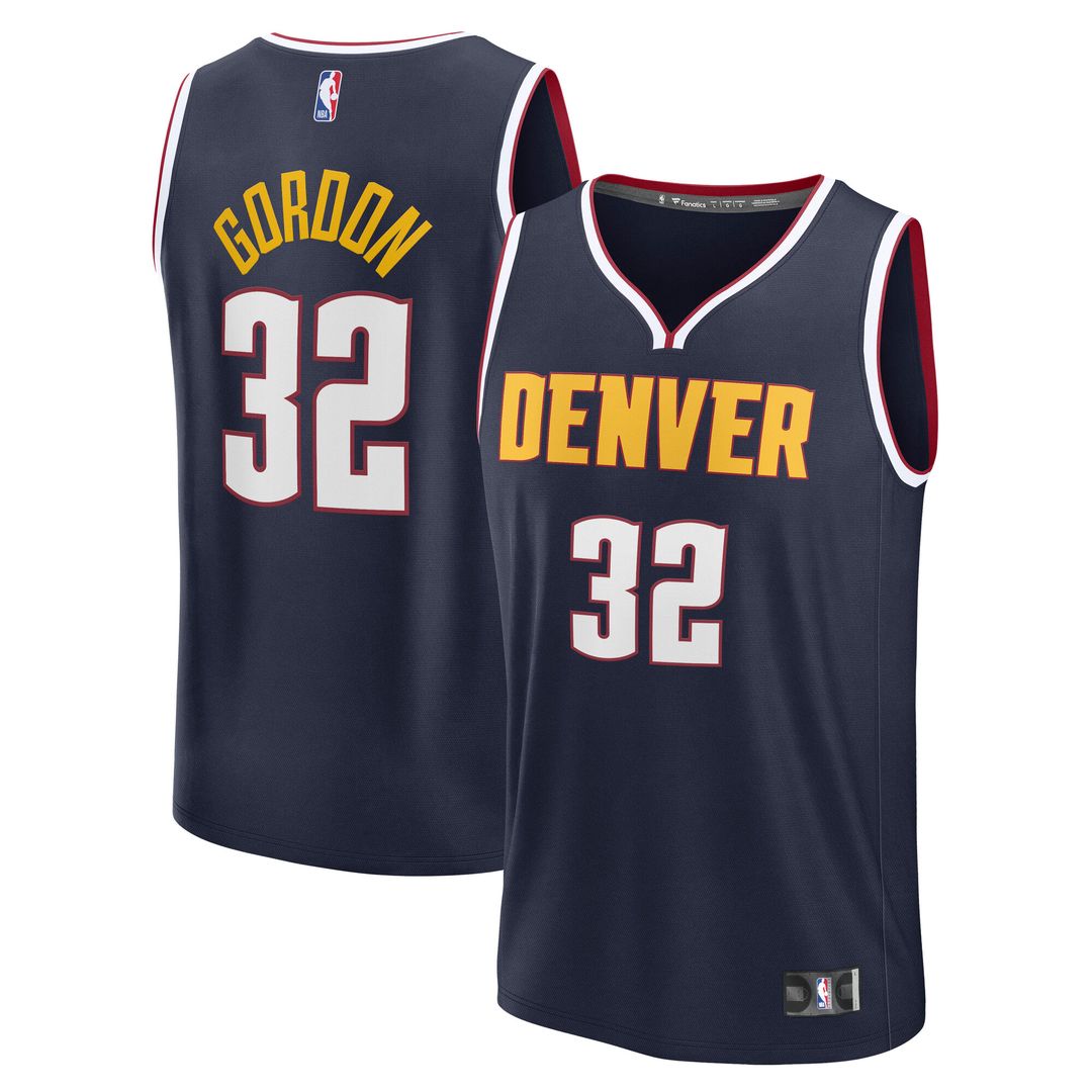 Denver Nuggets Aaron Gordon Fanatics Fast Break Replica Jersey - Navy - Icon Edition