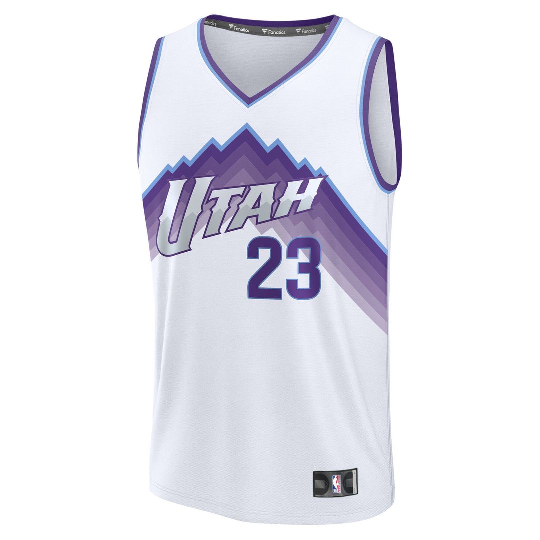 Utah Jazz Lauri Markkanen Fanatics Fast Break Replica Jersey - Association Edition - White