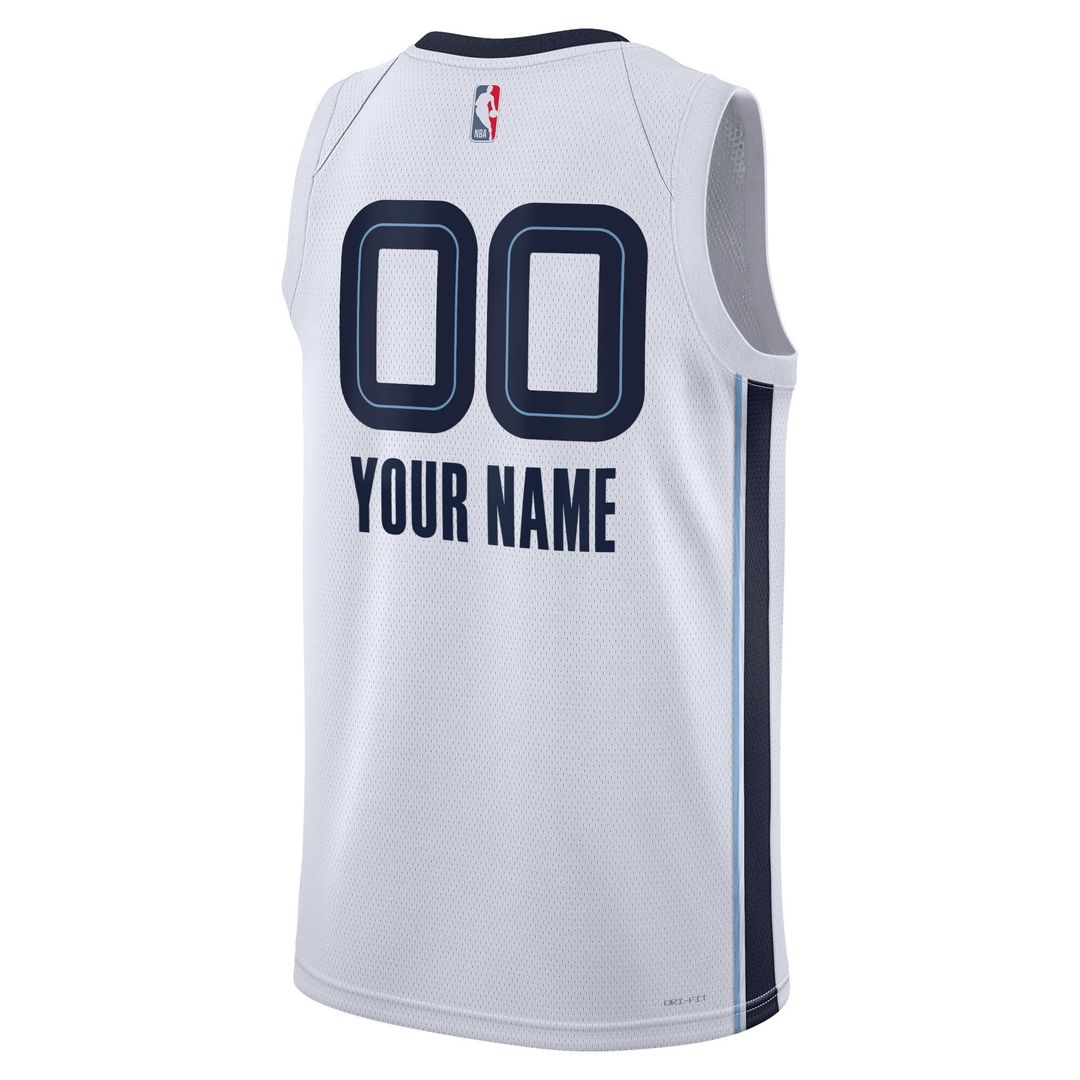 Memphis Grizzlies Nike Unisex Swingman Custom Jersey - Navy - Icon Edition