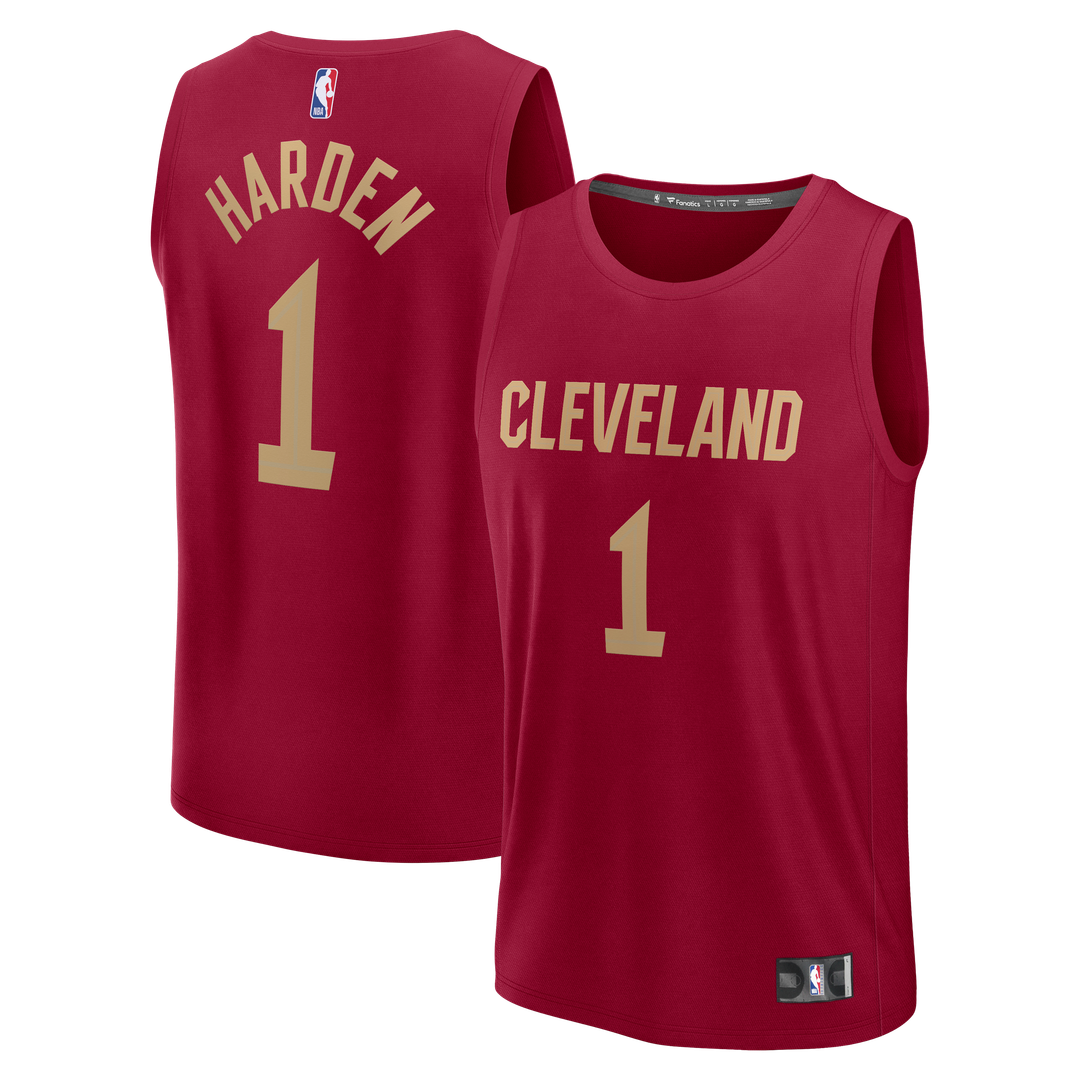 Cleveland Cavaliers James Harden Fanatics Youth Fast Break Replica Jersey - Icon Edition - Wine