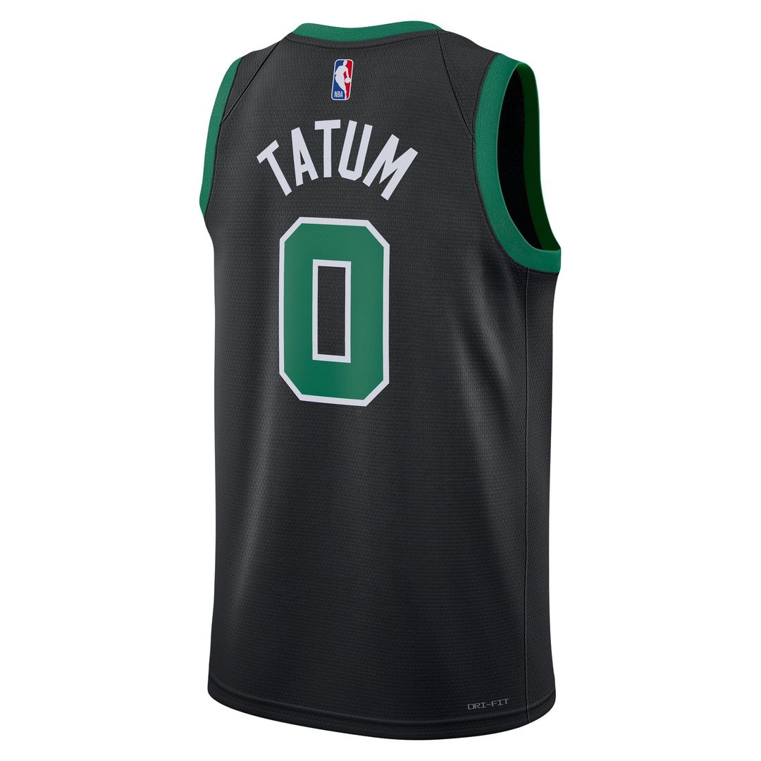 Boston Celtics Jayson Tatum Jordan Brand Unisex Swingman Jersey - Statement Edition - Black
