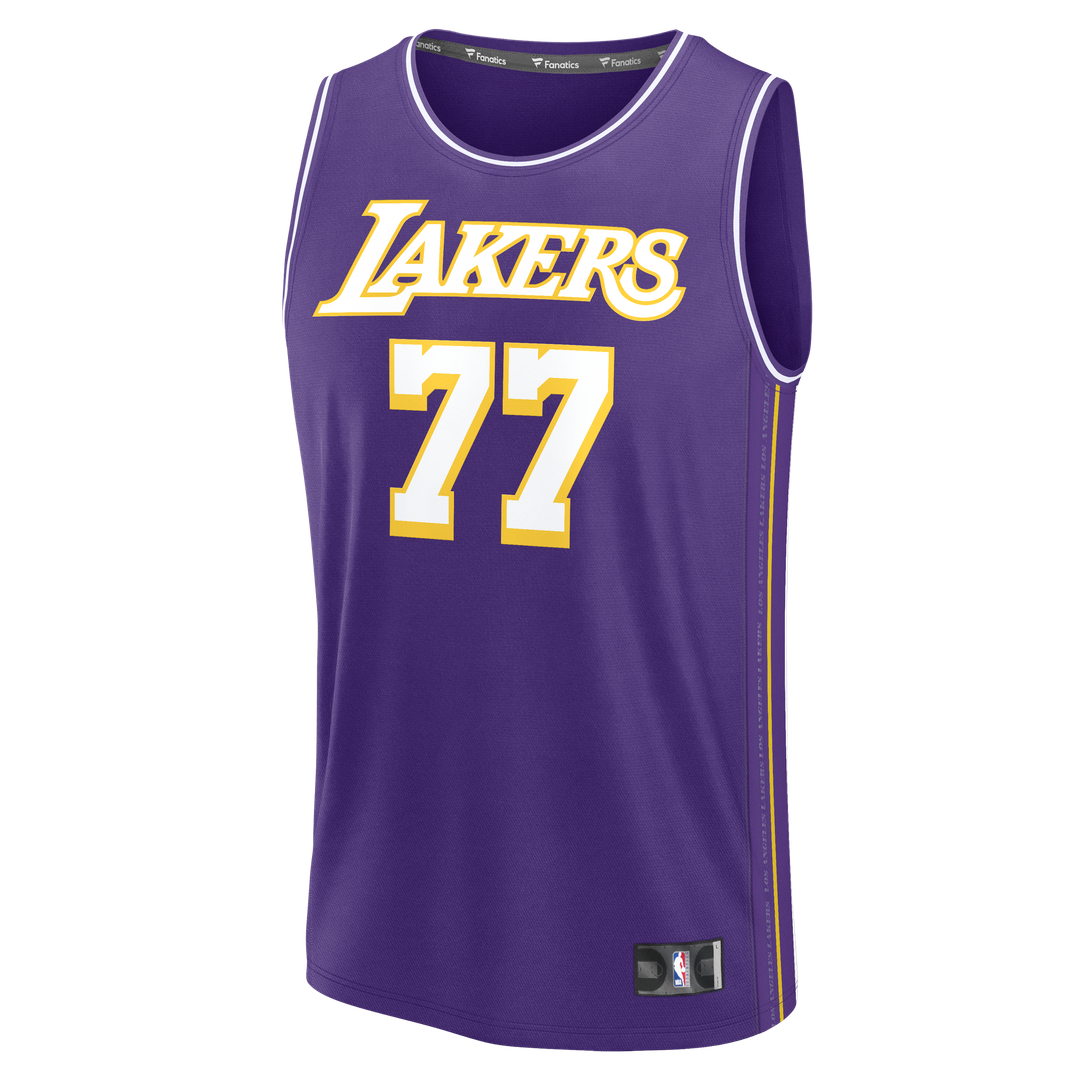 Los Angeles Lakers Luka Dončić Fanatics Youth Fast Break Jersey - Statement Edition - Purple