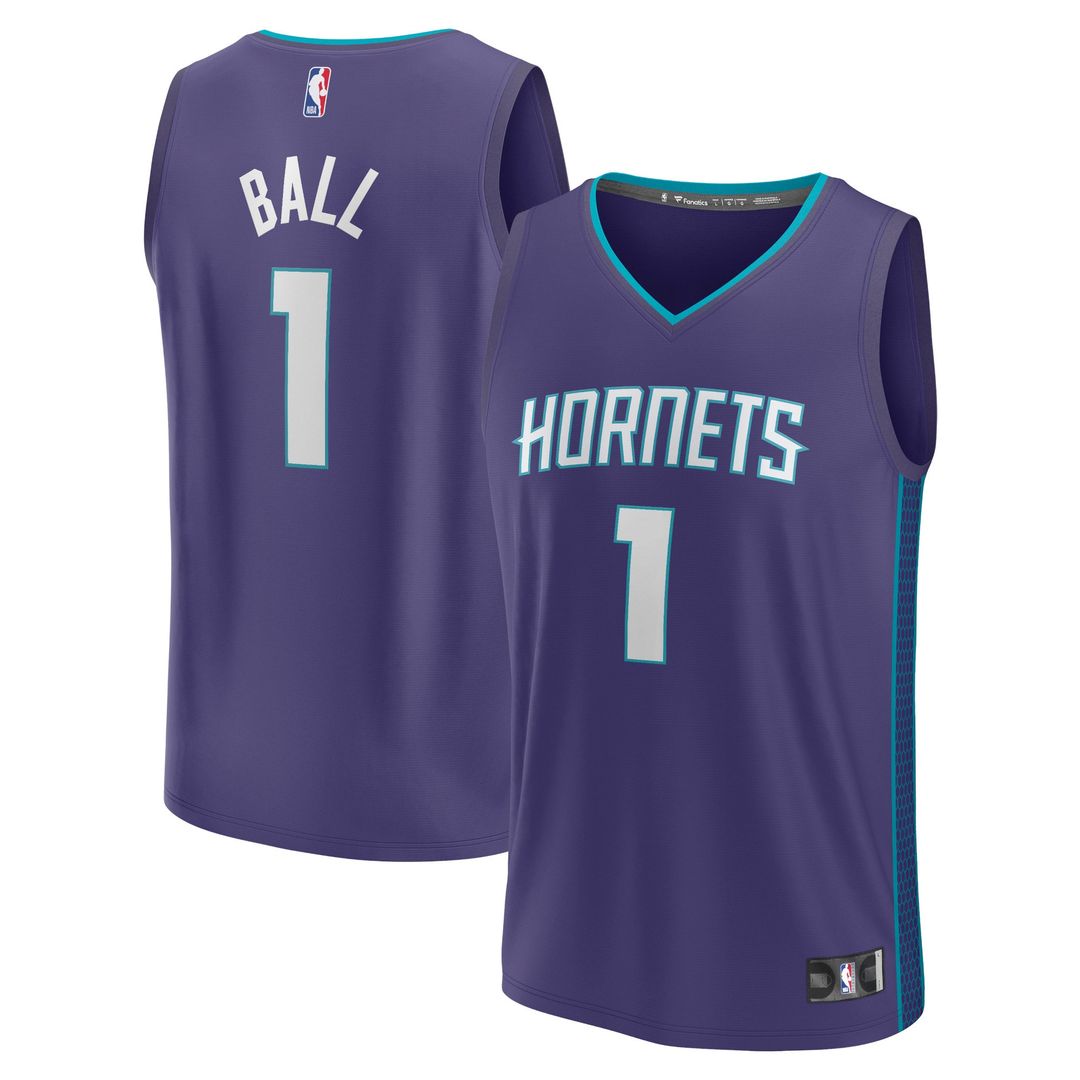 Charlotte Hornets LaMelo Ball Fanatics Fast Break Replica Player Jersey - Statement Edition - Purple