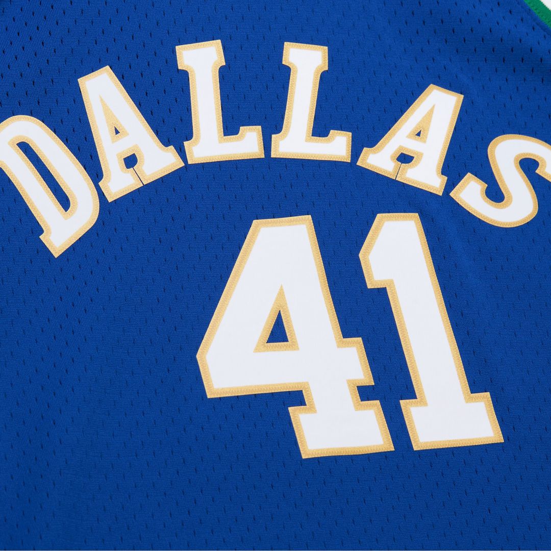 Dallas Mavericks Dirk Nowitzki 1998 Swingman Jersey - Royal