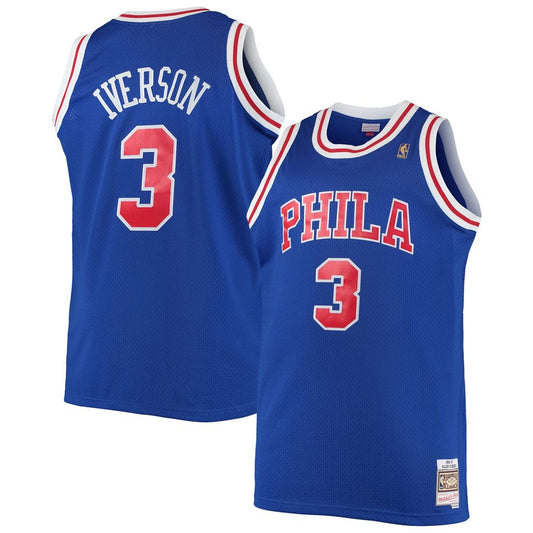 Philadelphia 76ers Allen Iverson Mitchell & Ness 1996/97 Big & Tall Hardwood Classics Swingman Jersey - Royal
