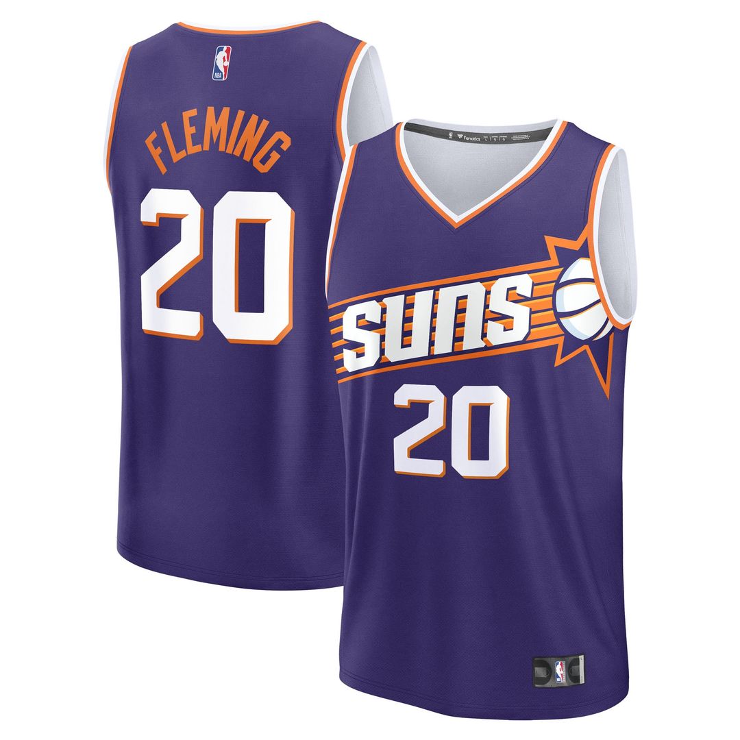 Phoenix Suns Rasheer Fleming Fanatics Fast Break Replica Jersey - Purple - Icon Edition