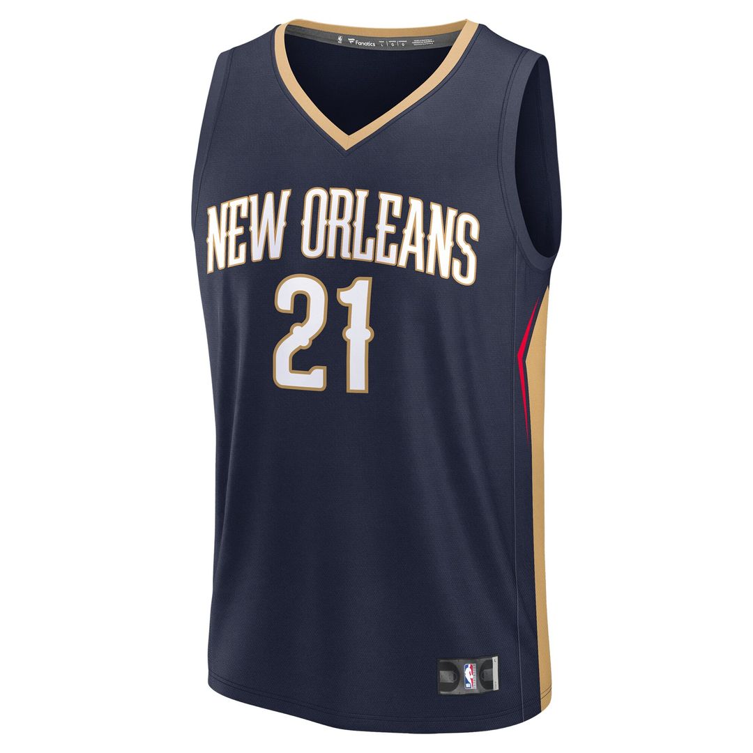 New Orleans Pelicans Yves Missi Fanatics 2024 NBA Draft Fast Break Player Jersey - Icon Edition - Navy