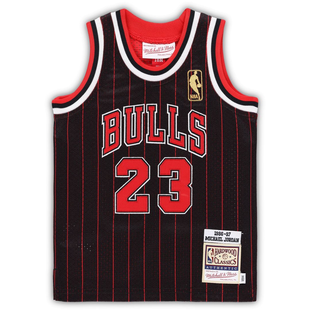 Chicago Bulls Michael Jordan Mitchell & Ness Infant 1996/97 Hardwood Classics Authentic Jersey - Black