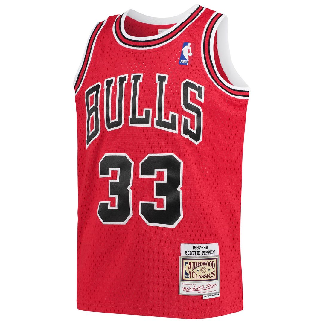Chicago Bulls Scottie Pippen Mitchell & Ness Youth 1997 - 98 Hardwood Classics Swingman Jersey - Red