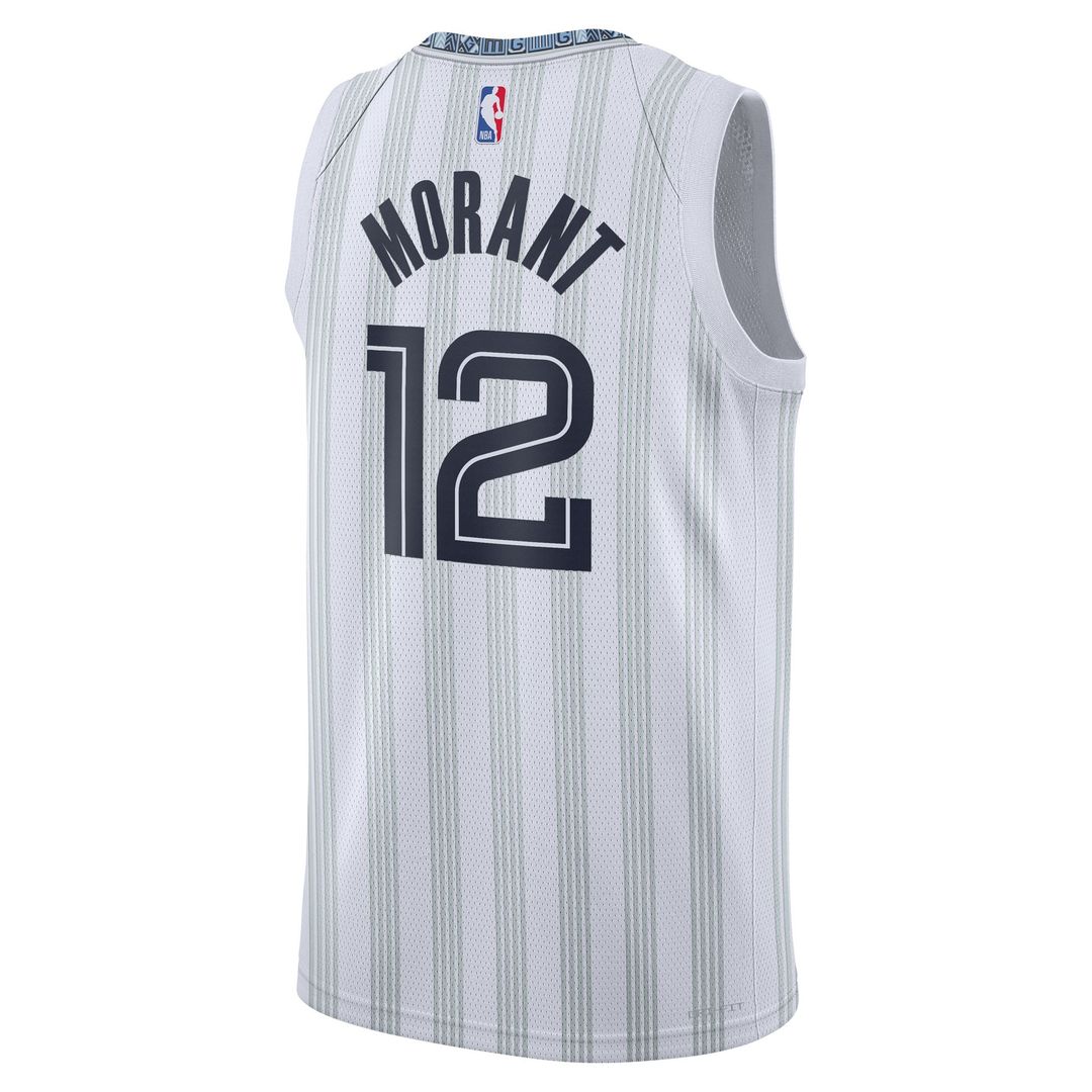 Memphis Grizzlies Ja Morant Nike Unisex 2025/26 Swingman Jersey - White - City Edition