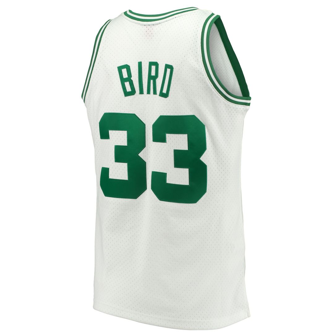 Boston Celtics Larry Bird Mitchell & Ness Hardwood Classics 1985/86 Swingman Jersey - White