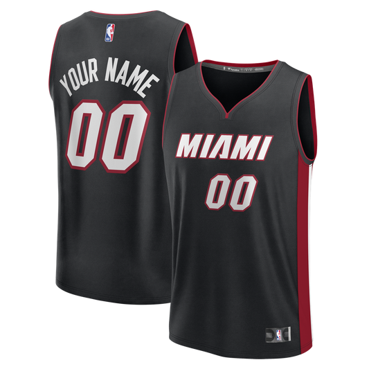 Miami Heat Fanatics Fast Break Custom Jersey - Icon Edition - Black