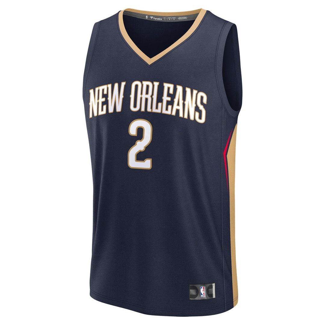 New Orleans Pelicans Herbert Jones Fanatics Fast Break Replica Player Jersey - Icon Edition - Navy