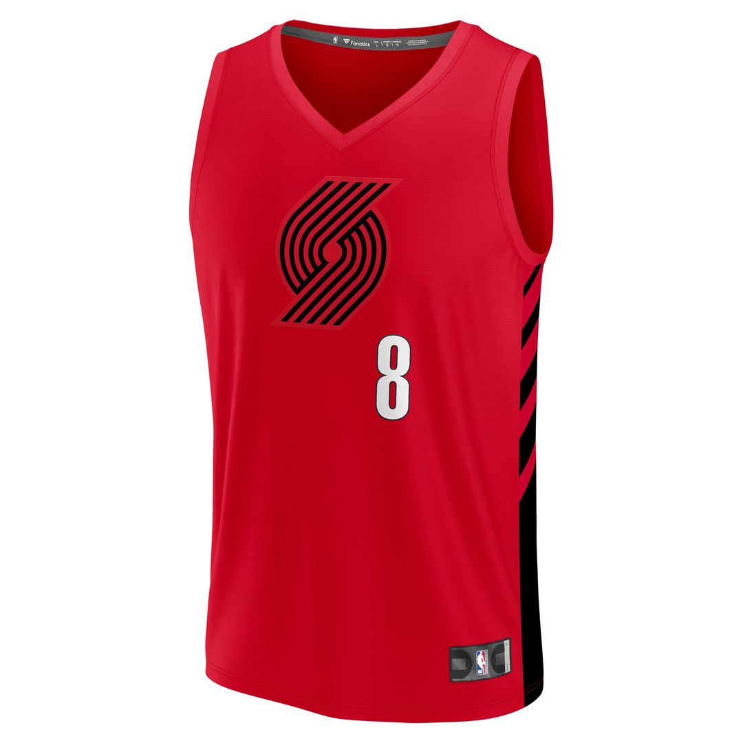 Portland Trail Blazers Deni Avdija Fanatics Fast Break Player Jersey - Statement Edition - Red