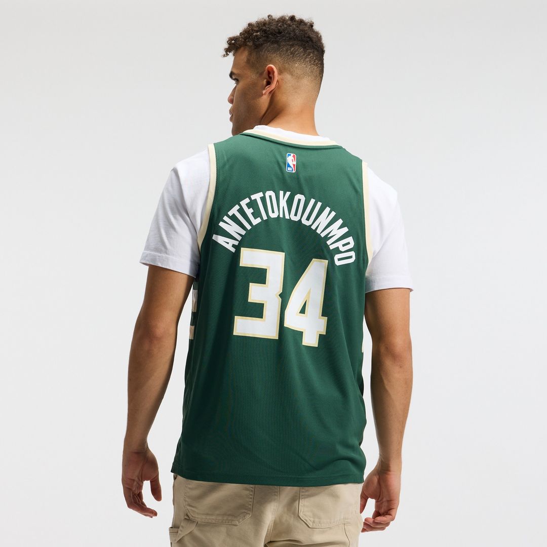 Milwaukee Bucks Giannis Antetokounmpo Fanatics Fast Break Replica Player Jersey - Icon Edition - Hunter Green