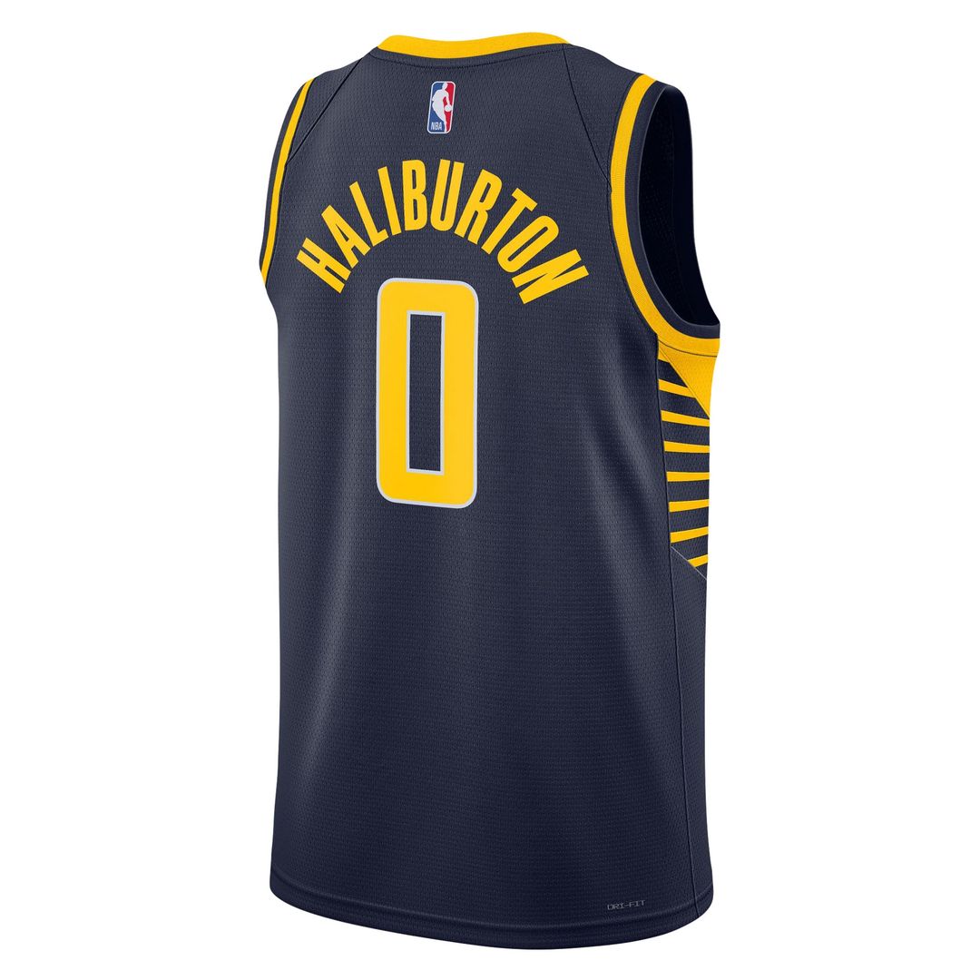 Indiana Pacers Tyrese Haliburton Nike Unisex Swingman Jersey - Icon Edition - Navy