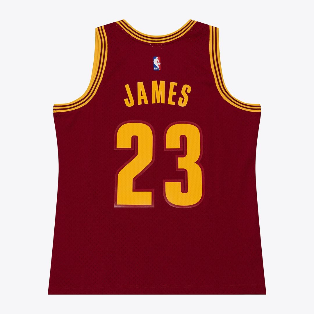 Cleveland Cavaliers LeBron James Mitchell & Ness 2015 - 16 Swingman Jersey - Wine