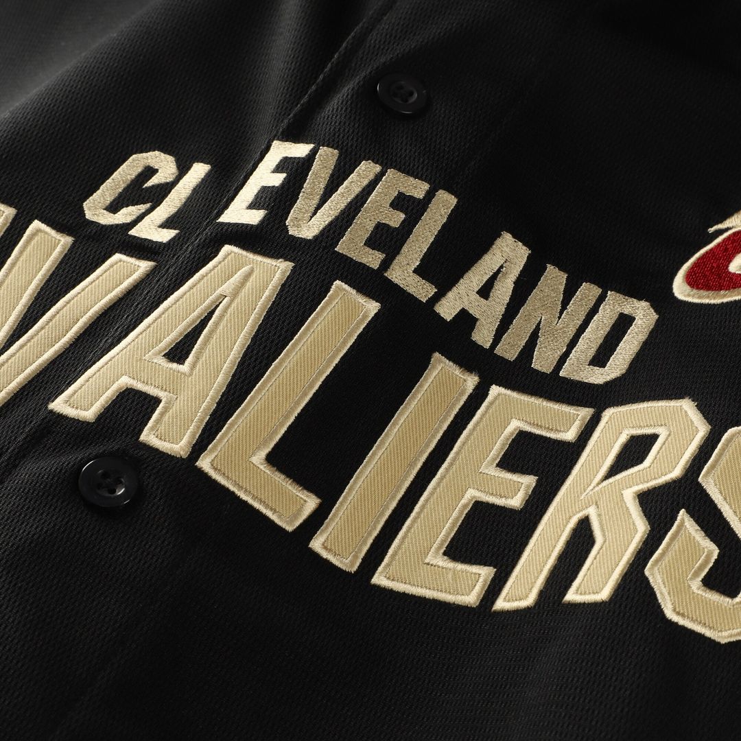 Cleveland Cavaliers Fanatics Big & Tall Pop Full - Button Jersey - Black