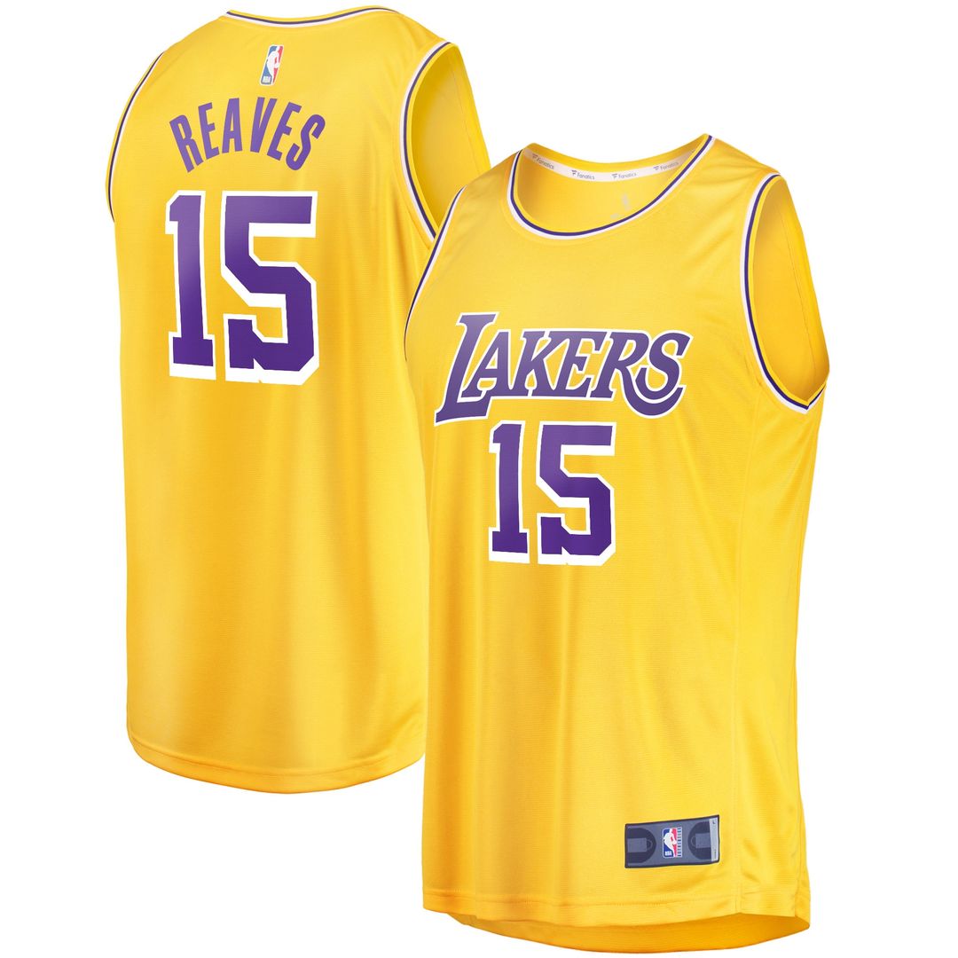 Los Angeles Lakers Austin Reaves Fanatics Fast Break Player Jersey - Icon Edition - Gold