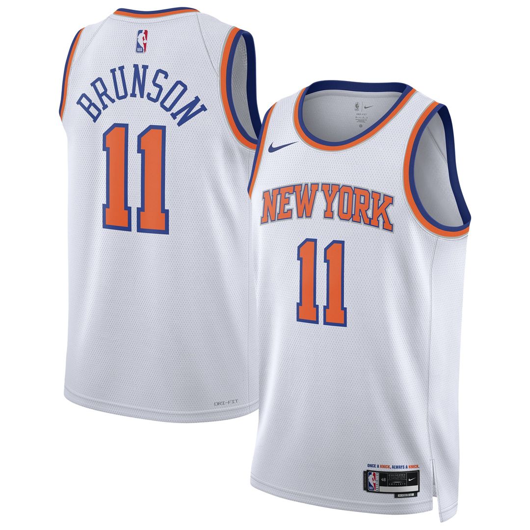 New York Knicks Jalen Brunson Nike Unisex Swingman Jersey - Association Edition - White