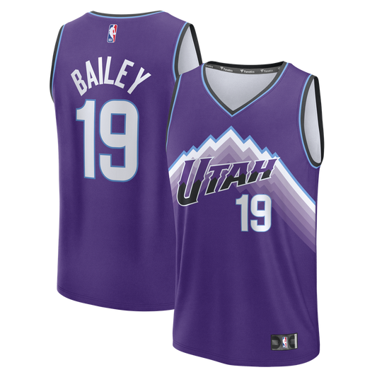 Utah Jazz Ace Bailey Fanatics Fast Break Replica Jersey - Purple - Icon Edition