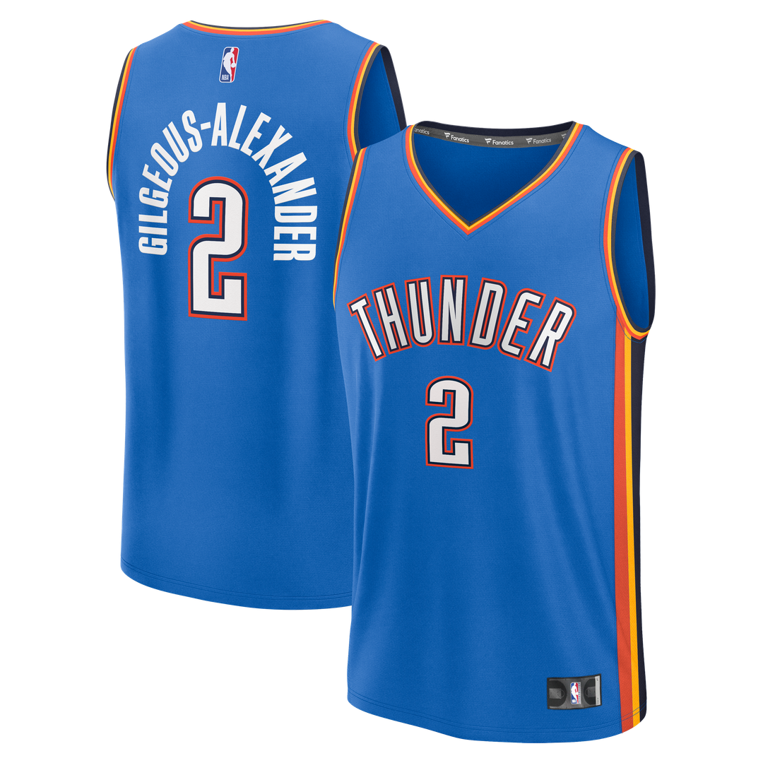 Oklahoma City Thunder Shai Gilgeous - Alexander Fanatics Fast Break Replica Player Jersey - Icon Edition - Blue