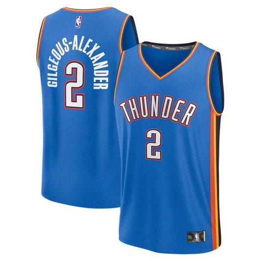 Oklahoma City Thunder Shai Gilgeous - Alexander Fanatics Fast Break Replica Player Jersey - Icon Edition - Blue
