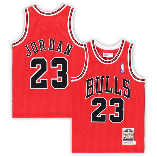 Chicago Bulls Michael Jordan Mitchell & Ness Preschool 1997/98 Hardwood Classics Authentic Jersey - Red