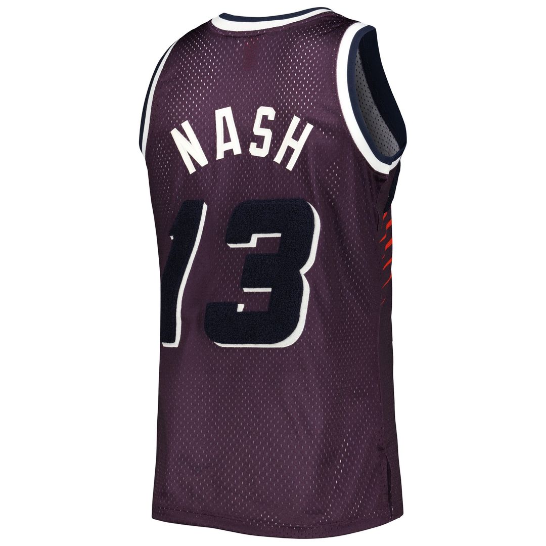 Phoenix Suns Steve Nash Mitchell & Ness 1996/97 Hardwood Classics Off - Court Swingman Jersey - Purple