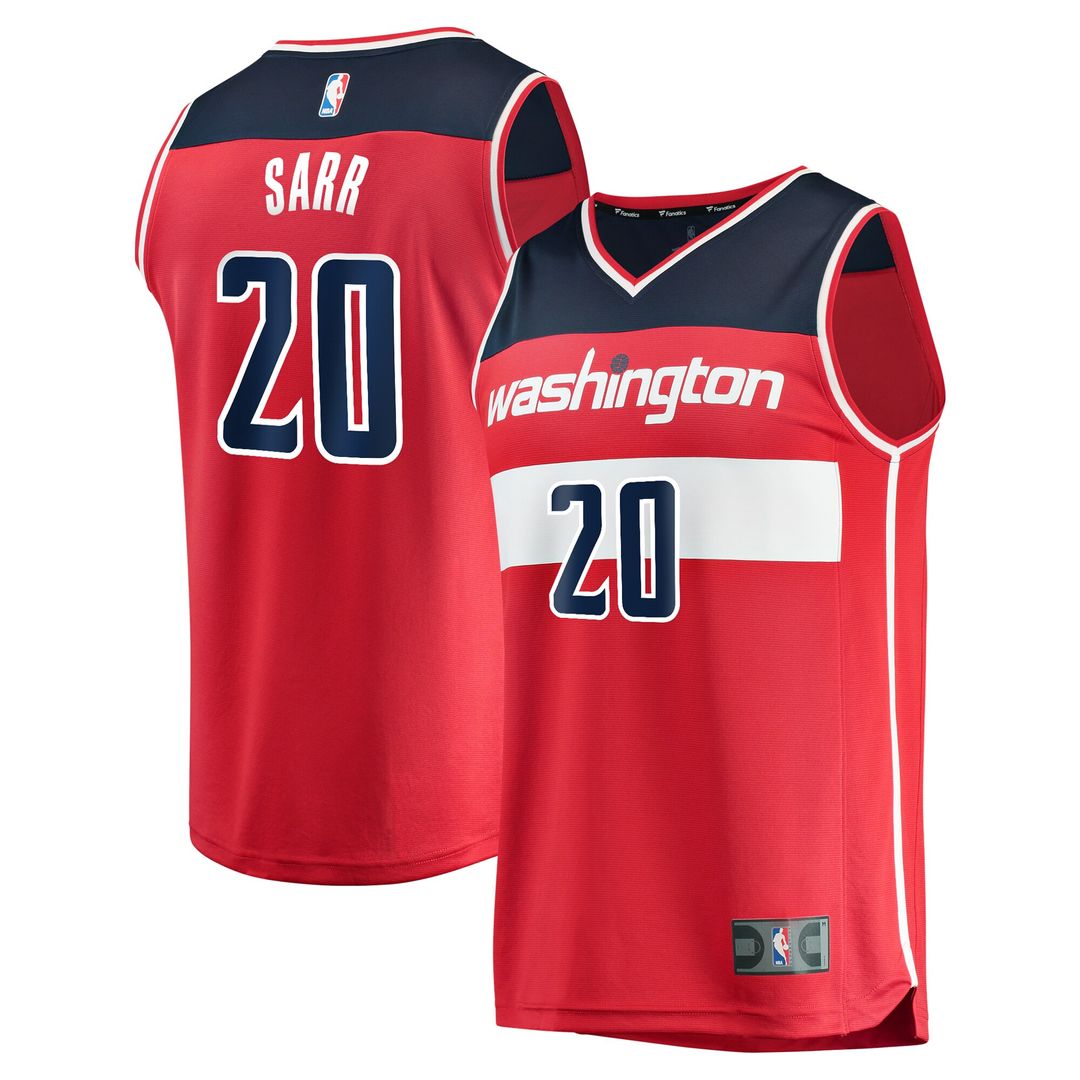 Washington Wizards Alexandre Sarr Fanatics Fast Break Replica Player Jersey - Icon Edition - Red