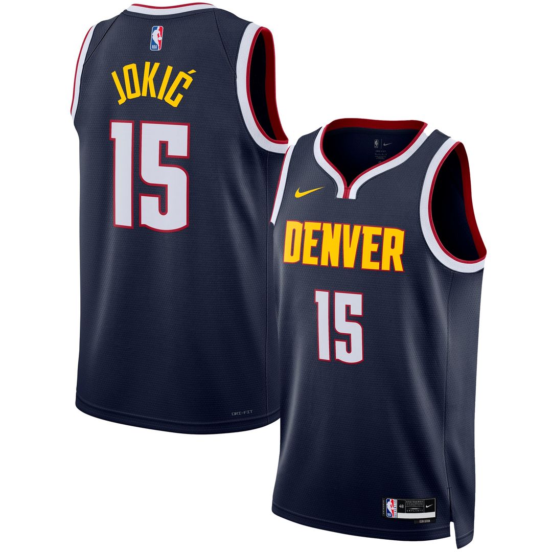 Denver Nuggets Nikola Jokic Nike Unisex Swingman Jersey - Icon Edition - Navy