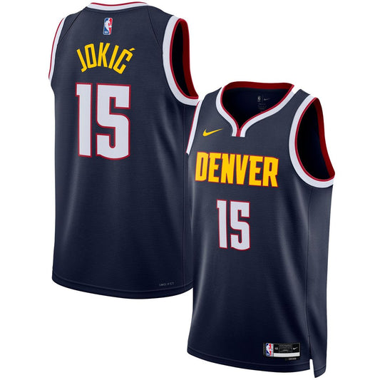 Denver Nuggets Nikola Jokic Nike Unisex Swingman Jersey - Icon Edition - Navy
