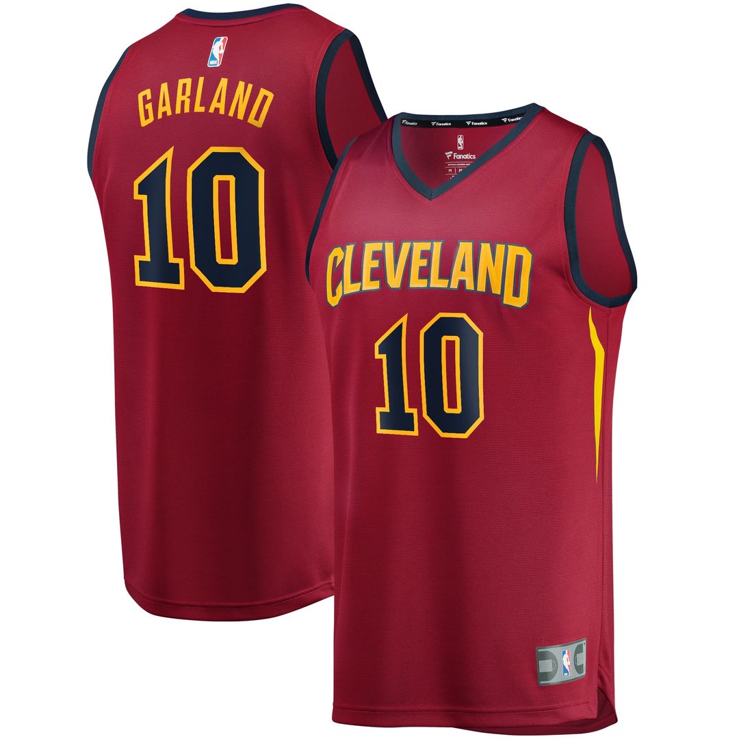 Cleveland Cavaliers Darius Garland Fanatics Youth Replica Fast Break Jersey Wine - Icon Edition