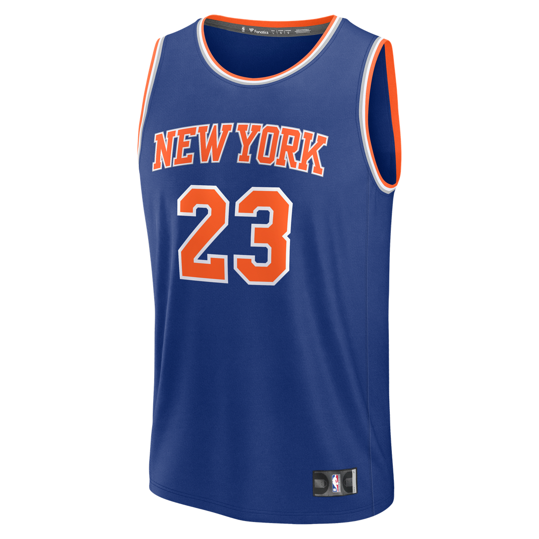 New York Knicks Mitchell Robinson Fanatics Youth Fast Break Replica Jersey - Blue - Icon Edition