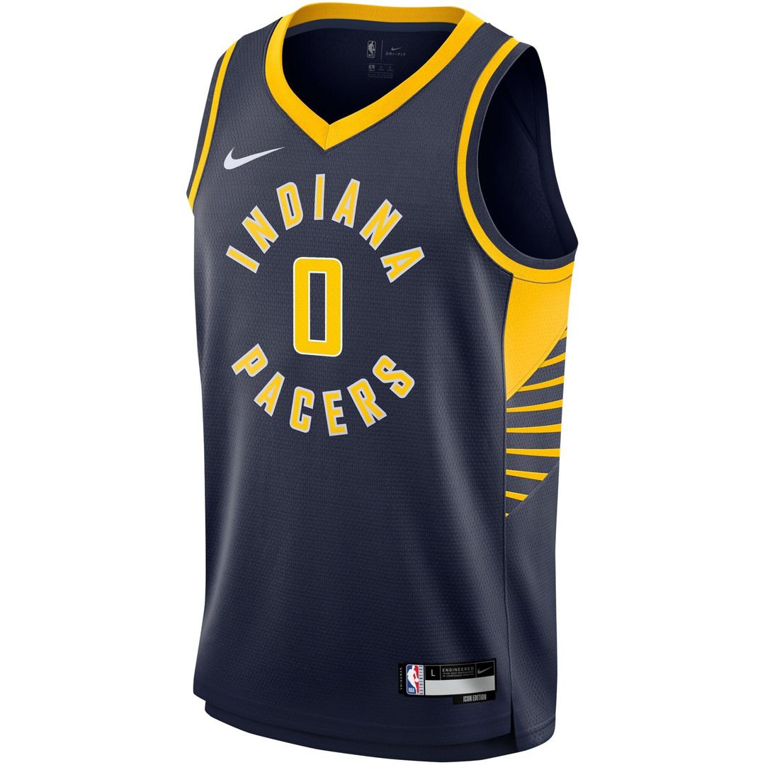 Indiana Pacers Tyrese Haliburton Nike Youth Swingman Jersey - Icon Edition - Navy