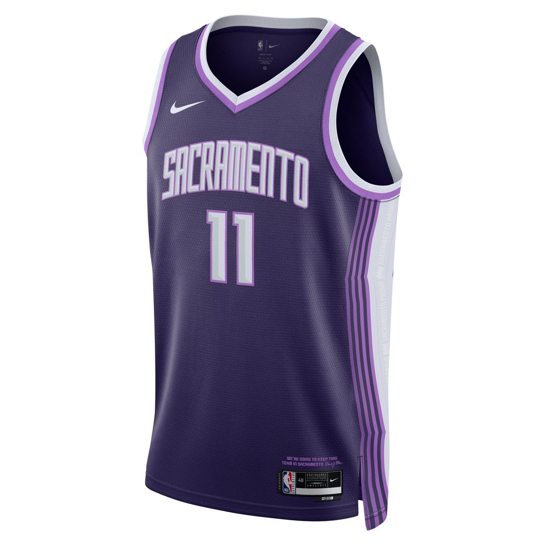 Sacramento Kings Domantas Sabonis Nike Unisex 2025/26 Swingman Jersey - Purple - City Edition