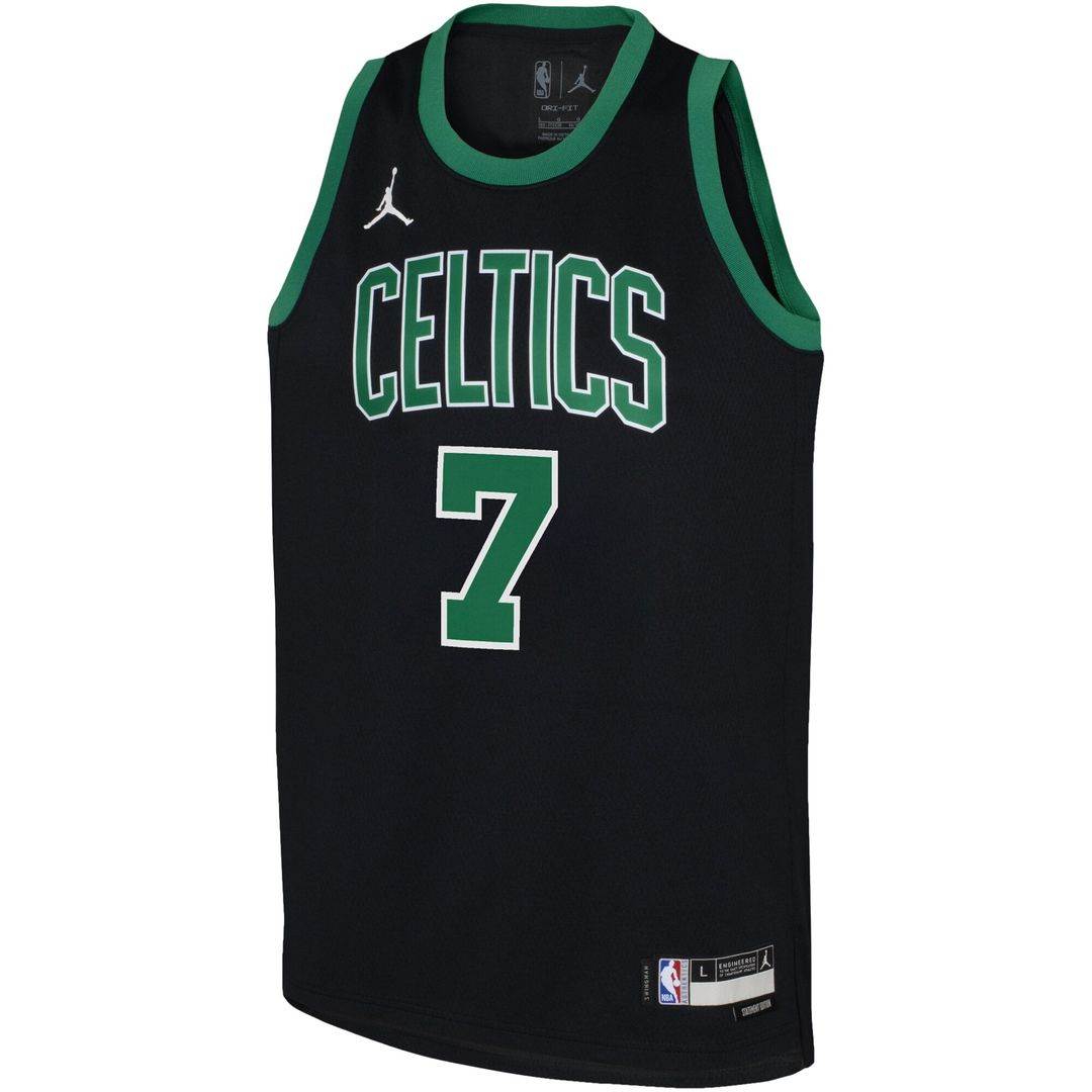 Boston Celtics Jaylen Brown Jordan Brand Youth Swingman Jersey - Statement Edition - Black