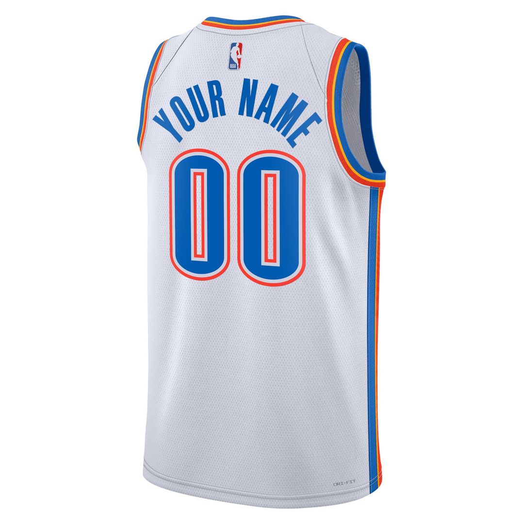 Oklahoma City Thunder Nike Unisex Swingman Custom Jersey Blue - Icon Edition