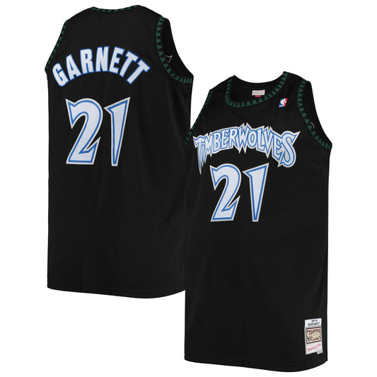 Minnesota Timberwolves Kevin Garnett Mitchell & Ness 1997/98 Big & Tall Hardwood Classics Swingman Jersey - Black