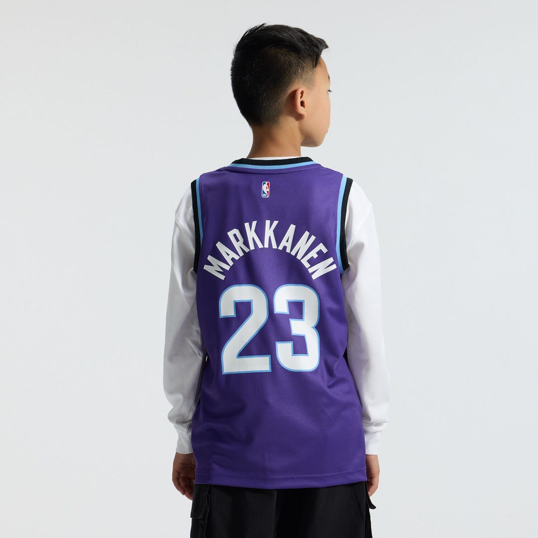 Utah Jazz Lauri Markkanen Fanatics Youth Fast Break Replica Jersey - Icon Edition - Purple