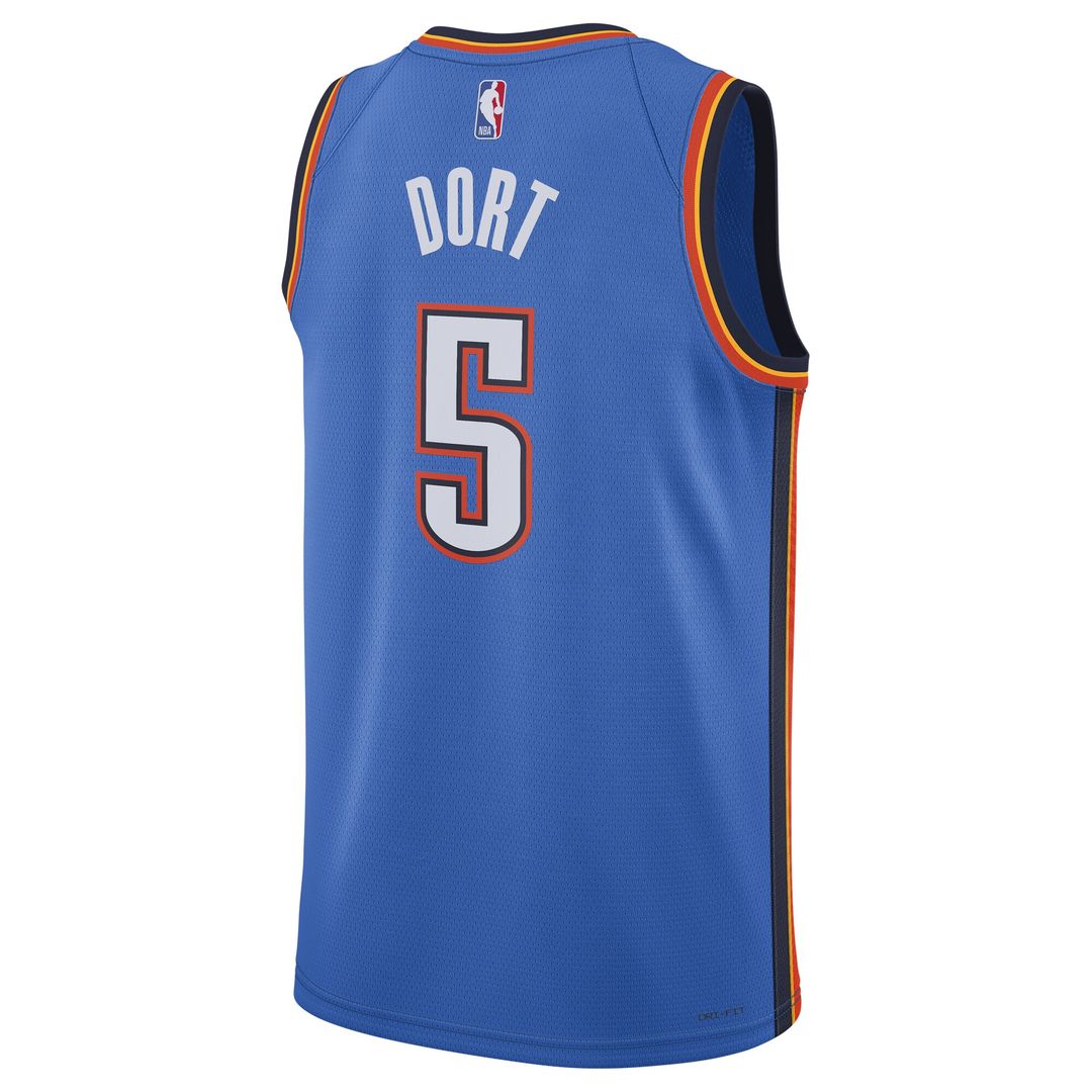 Oklahoma City Thunder Luguentz Dort Nike Unisex Swingman Player Jersey - Icon Edition - Blue