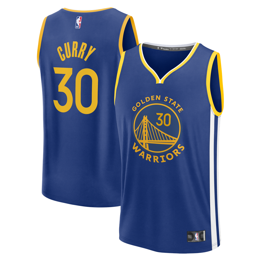 Golden State Warriors Stephen Curry Fanatics Fast Break Replica Jersey - Icon Edition - Royal