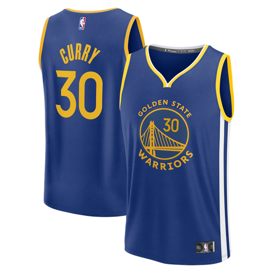 Golden State Warriors Stephen Curry Fanatics Fast Break Replica Jersey - Icon Edition - Royal