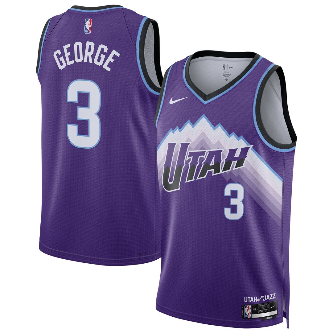 Utah Jazz Keyonte George Nike Unisex Swingman Jersey - Icon Edition - Purple